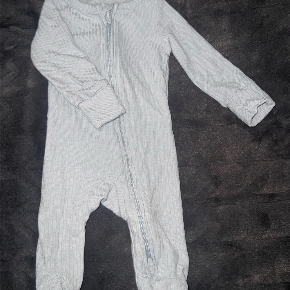 Cozy Blue Baby Onesie